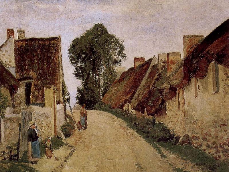 Camille Pissarro Overton village cul-de sac Norge oil painting art
